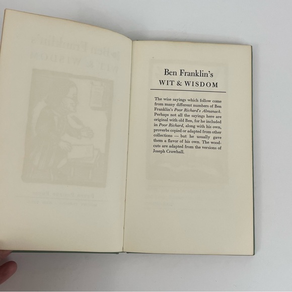 Vintage Ben Franklin’s Wit & Wisdom Undated Peter Pauper Press Mount Vernon NY - Picture 9 of 16